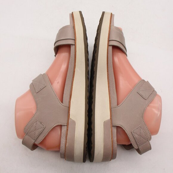 Merrel Roam Women's 10 Buckle Ankle Strap Gray Brown Leather Sandals - Picture 6 of 9